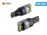 Set 2 Becuri LED W16W T15 Portocalii Chihlimbar 12V/24V, CANBUS, Fara Eroare Bord