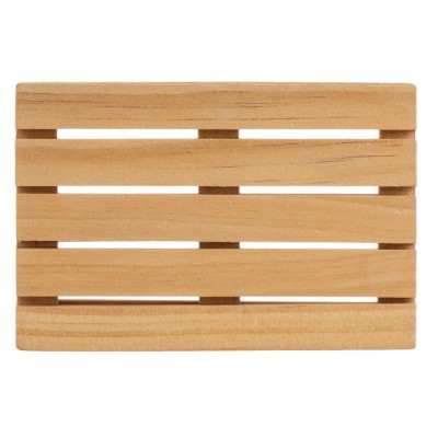 Suport Pahar Lemn, Model Palet, Culoare Naturală, Dimensiuni 12x8x1.8cm foto