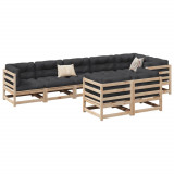 Set canapea de gradina, 8 piese, lemn masiv de pin GartenMobel Dekor, vidaXL