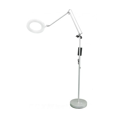 Lampa circulara cu trepied, Led A2-66, 66W, selfie, argintie foto