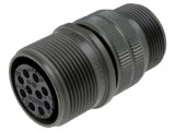Conector circular 10 pini mamă Amphenol, 13A, 500V AC, lipire