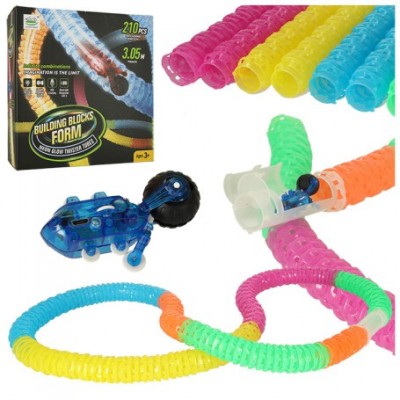 Set pista de curse din 210 de piese si masinuta cu baterie reincarcabila foto