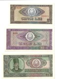 SV * Romania LOT 3 Bancnote RSR 5 - 10 - 25 LEI 1966 * AUNC++ / UNC