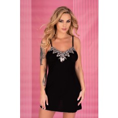 LIV559-1 Desu sexi din material lejer accesorizat cu dantela`