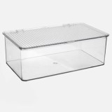 Cutie de Organizare din Plastic Transparent, Stivuibila, 27,5x16,8x9,4 cm, CMCLASS