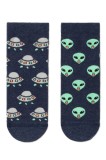 Șosete haioase cu extratereștri, Conte Kids Funny Legs 461, Navy, 36-38 (24)