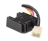 Regulator Tensiune 12V AC/DC Revo, 4 Pini, Montaj 2 Suruburi, 65x58x23mm, Alternator, Piese Moto