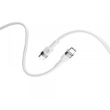 Cablu Date si Incarcare USB-C - USB-C Forever Flexible, 60W, 2m, Alb
