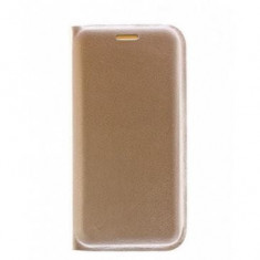 Husa Flip Cover Huawei Y7 (2019) Gold Original foto