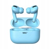 Casti Bluetooth MRG MinPods3 Albastre, Display LCD, Carcasa Incarcare, Compatibil iOS/Android, Wireless, Stereo, In-Ear