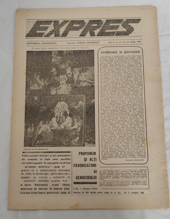 Ziarul EXPRES (13-19 aprilie 1990) Anul 1, nr. 11