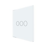 Panou Intrerupator Triplu cu Touch Din Sticla LUXION SmartElectro IntelligentHouse