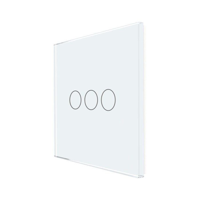 Panou Intrerupator Triplu cu Touch Din Sticla LUXION SmartElectro IntelligentHouse