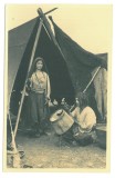 596 - ETHNIC, Gypsy, Tigani, Romania - old postcard, real PHOTO - unused - 1936, Necirculata, Fotografie