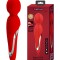Vibrator Masaj Walter, 7 Moduri Vibratii &amp; 5 Intensitati, Silicon, USB, Rosu, 21.6 cm