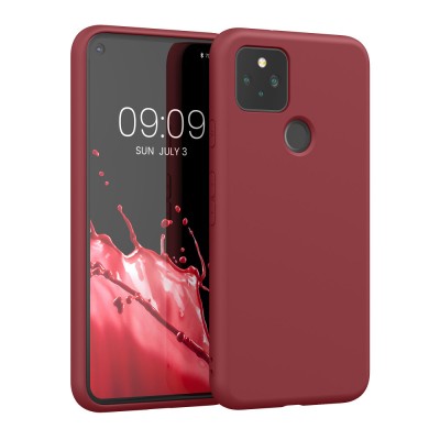 Husa Kwmobile pentru Google Pixel 5, Roz inchis, Silicon, KWM0000125G019C foto