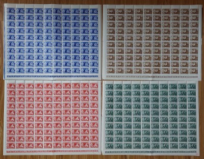 RO 1963 LP 555 &amp;quot;Campania mondiala impotriva foametei&amp;quot;, serie in coli de 100 ,MNH foto
