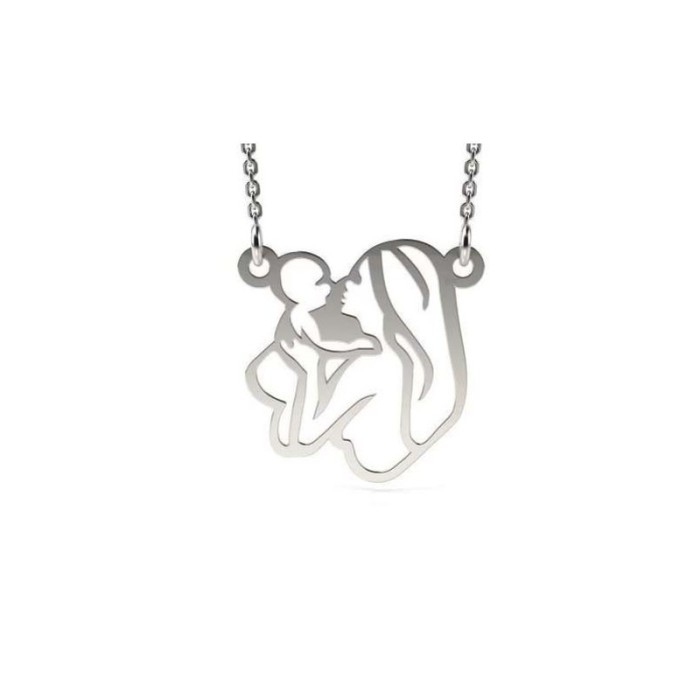 Lantisor model mama si copil - argint 925