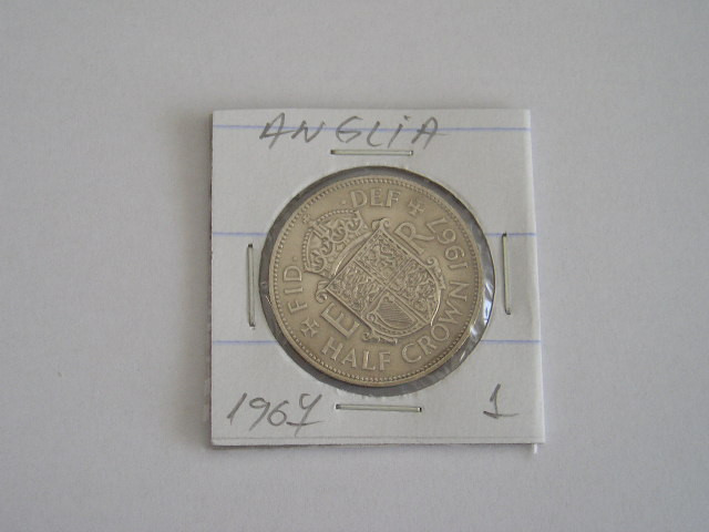 M3 C50 - Moneda foarte veche Anglia - Half crown - 1967
