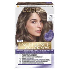 Vopsea de Par Permanenta L&amp;#039;Oreal Paris Excellence Cool Creme 7.11, 192 ml, Blond Ultra Cenusiu, Vopsea L&amp;#039;Oreal Paris, Vopsea de Par L&amp;#039;OREAL Paris, Vop foto