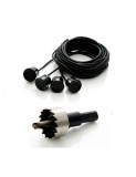 Set 4 senzori parcare 22mm diferite culori cu freza inclusa Argintiu