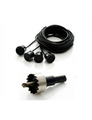 Set 4 senzori parcare 22mm diferite culori cu freza inclusa Argintiu