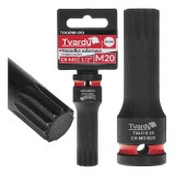 Cheie tubulara de impact SPLINE 1 / 2&quot;, M20, Cr-Mo, Tvardy T00218-20
