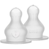 BIBS Silicone Bottle Nipple tetină pentru biberon Fast Flow 2 buc