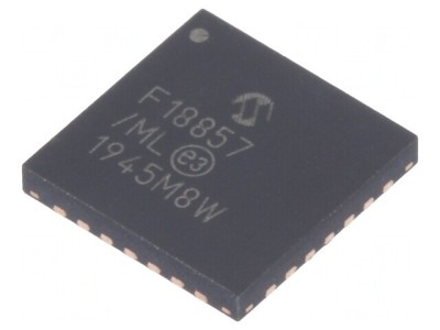 Microcontroler PIC 56kB 32MHz 2.3-5.5V SMD QFN28 foto