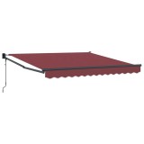 Cumpara ieftin Copertina retractabila automat, visiniu, 300x250 cm