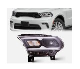 Far Dodge Durango, 07.2020-, montare fata, stanga, cu lumini de zi tip LED; Tip=USA; LED; manual; negru; Omologare: SAE; LED; fara marcaj &amp;quot;DODGE