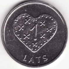 Moneda Letonia - 1 Lats 2011 - Inima