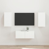 Cumpara ieftin Set comoda TV 2 buc. 78,5 x 31 x 30 cm Alb