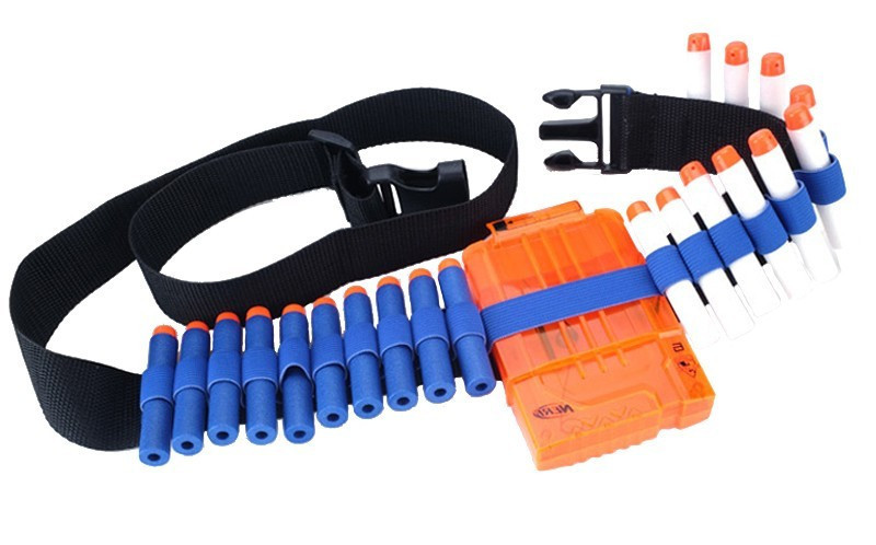 Set accesorii compatibile, pentru arme de jucarie Nerf N-Strike, magazie,  curea, 30 rezerve | Okazii.ro