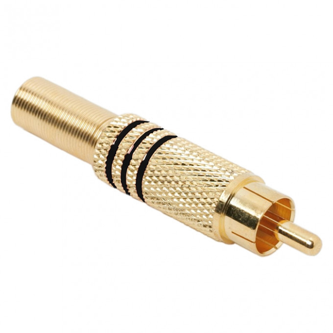 Fisa Rca Placat Cu Aur Pentru Cablu De Maxim 6mm 05084FK