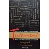 Daniel Ionita - Testament. Antologie de poezie romana moderna (semnata) (Editia: 2012)