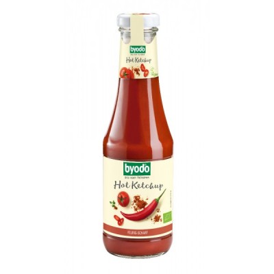 Ketchup Picant Fara Gluten Bio 500 mililitri Byodo foto