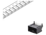 Conector MOLEX Mini50 12 pini unghi 90&deg; soclu tată cod 34826-8124