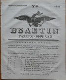 Ziarul Buletin , gazeta oficiala a Principatului Valahiei , nr. 85 , 1839
