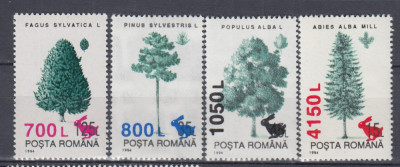 ROMANIA 1998 LP 1456 SPECII FORESTIERE SUPRATIPAR SERIE MNH foto