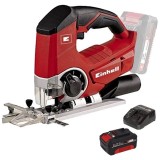 Einhell TE-JS 18 Li PXC + Starter Kit - Fierastrau pendular + Set 1 acumulator si incarcator Li-Ion 18 V 4 Ah