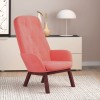 VidaXL Scaun de relaxare, roz, catifea