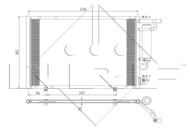 NRF 350396 EASY FIT Condensator, climatizare foto