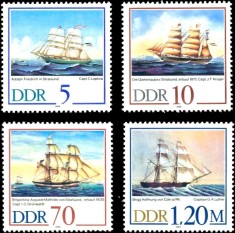 DDR 1988 - Vapoare, serie neuzata foto
