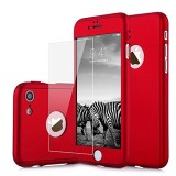 Cumpara ieftin Husa telefon Iphone 6/6S ofera Protectie 360&deg; Ultrasubtire + Folie Sticla Securizata - Red