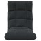 Scaun de podea pliabil, negru, material textil - 3