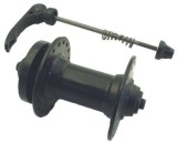 Butuc fata - aluminiu gauri: 32 (frana disc) - negru anodizat lungime