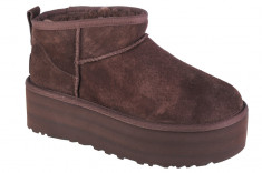 Cizme de iarna UGG Classic Ultra Mini Platform 1135092-BCDR maro foto