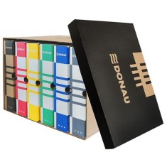Container arhivare carton ondulat Donau 490 gsm cu capac detașabil 363 x 545 x