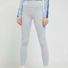 Adidas Originals colanti femei, culoarea gri, cu imprimeu